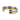 Stacked gold and silver Adétútù Bangles from DOLA’s Àjọyọ̀ line, crafted in gold-plated stainless steel.