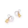 Abẹ̀ní Akúnlẹ́yàn Double Pearl Mask Earrings