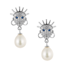 Small Ìdólá Earrings with Freshwater Pearl Drop