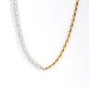 Ojú Olókun Pearl & Gold Beaded Necklace